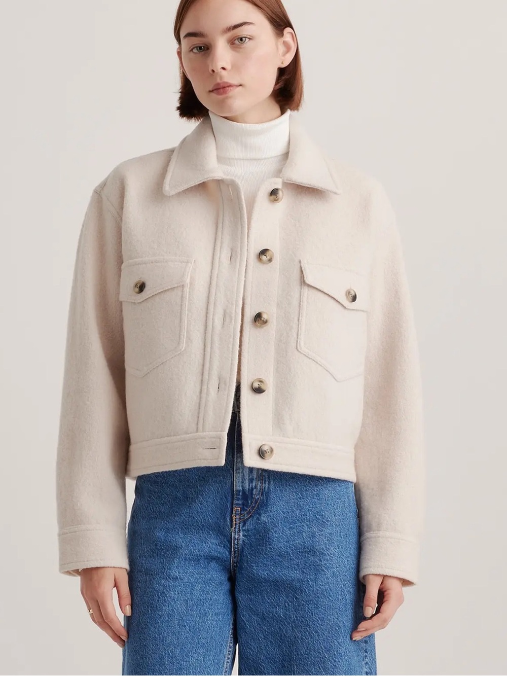 PacSun Cream Teddy Jacket